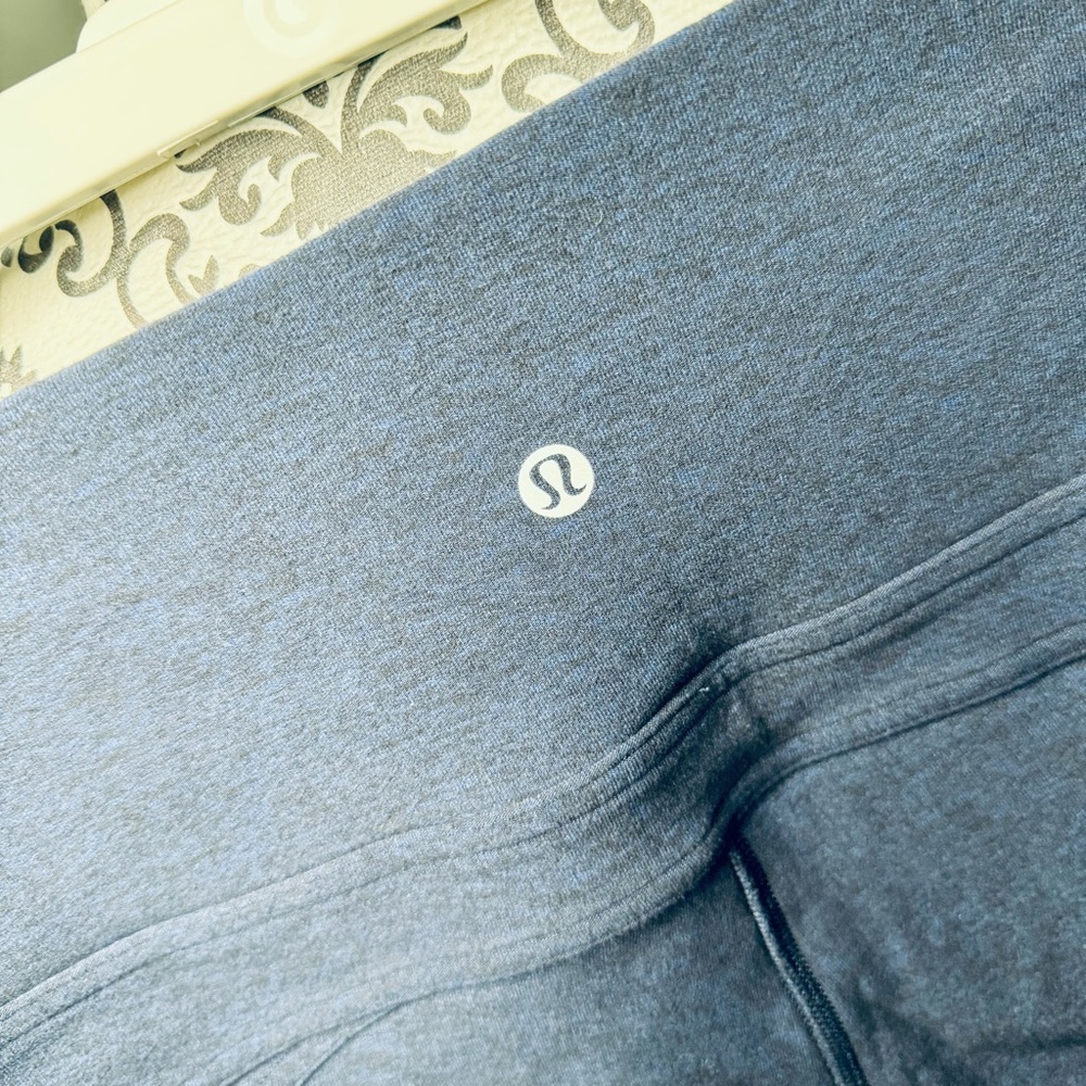 Lululemon Rush Hour Tight Legging Size 6 Heathered Hero Blue Black - Picture 8 of 10